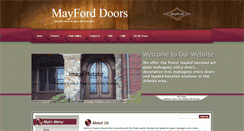 Desktop Screenshot of mayforddoors.com